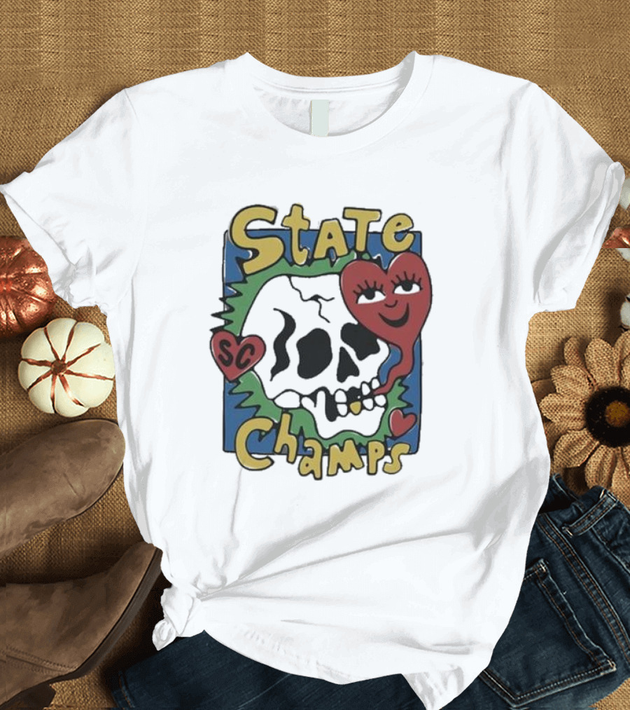 State Champs SC Skull Heart T-Shirt