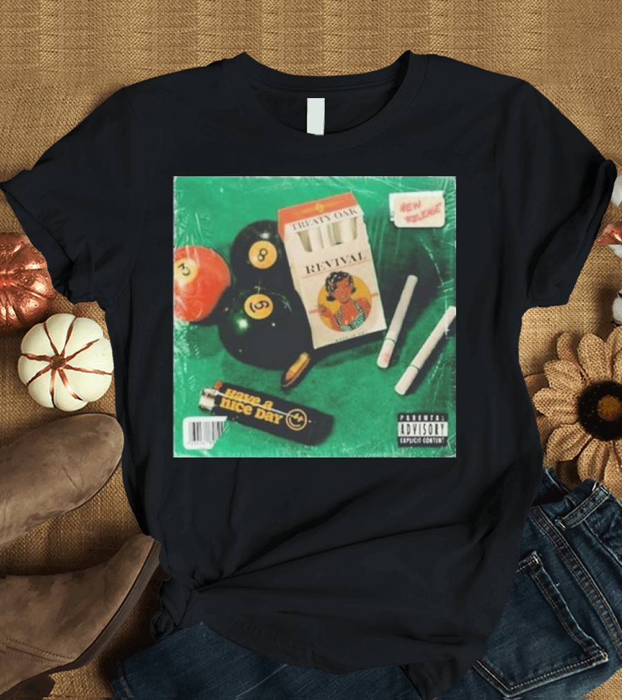 Treaty Oak Revival New Release Have a Nice Day Album T-Shirt