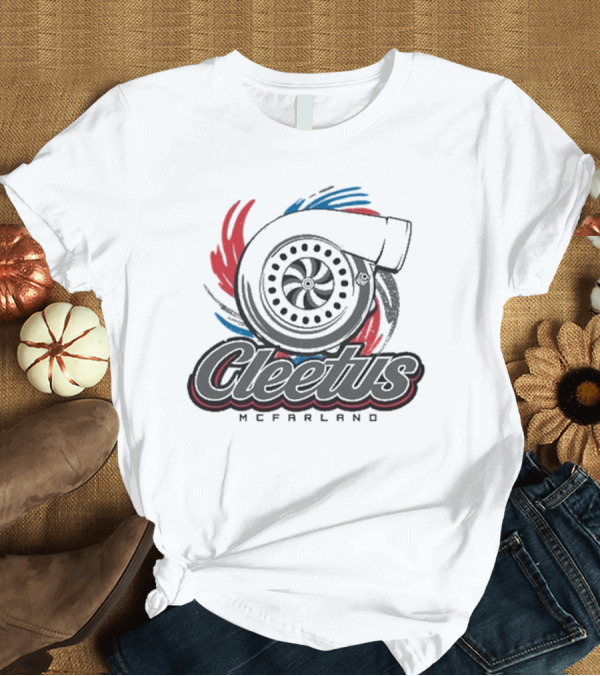 T-Shirt: Cleetus Mcfarland Turbocharger Logo Cleetus Turbo T-Shirt Cleetus Mcfarland Turbocharger Logo Cleetus Turbo T-Shirt