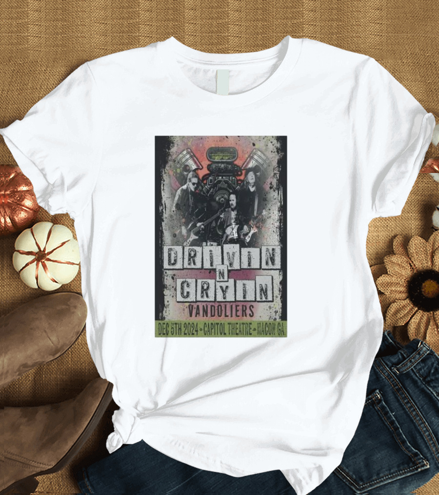 Drivin N Cryin Vandoliers Capitol Theatre Macon GA December 5 T-Shirt