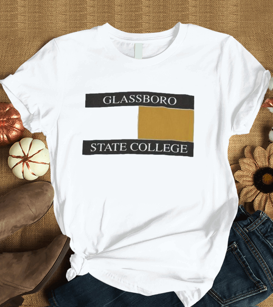 Glassboro State College Black and Gold Block T-Shirt