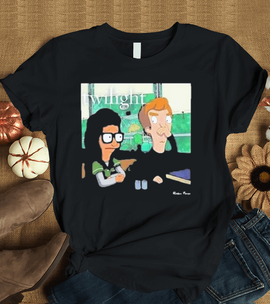 Twilight Characters in Bob's Burgers Style Mashup T-Shirt