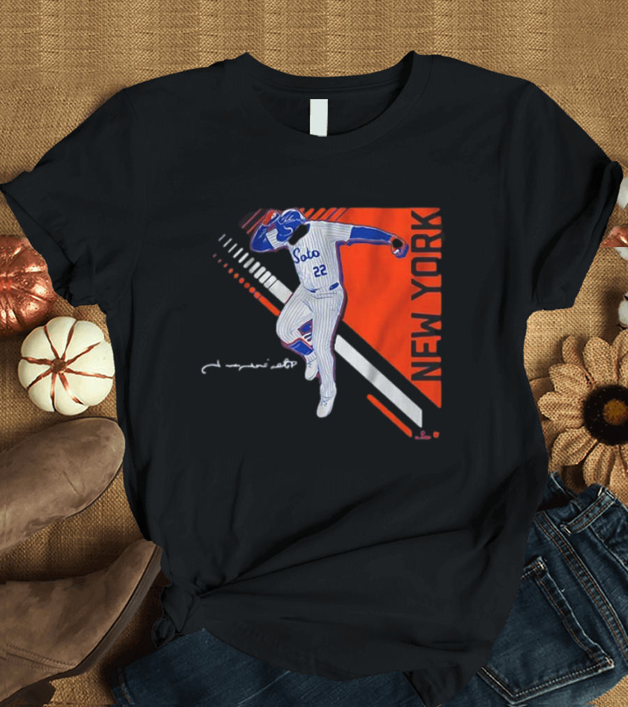 Juan Soto New York Pose 2.0 Pinstripes 22 T-Shirt