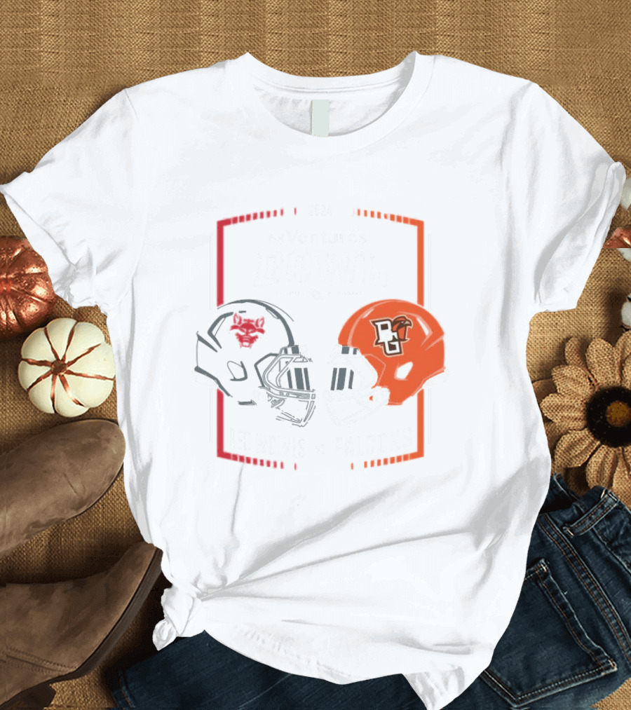 Arkansas State Red Wolves Vs Bowling Green Falcons Red Bowl Mobile Alabama Helmet T-Shirt