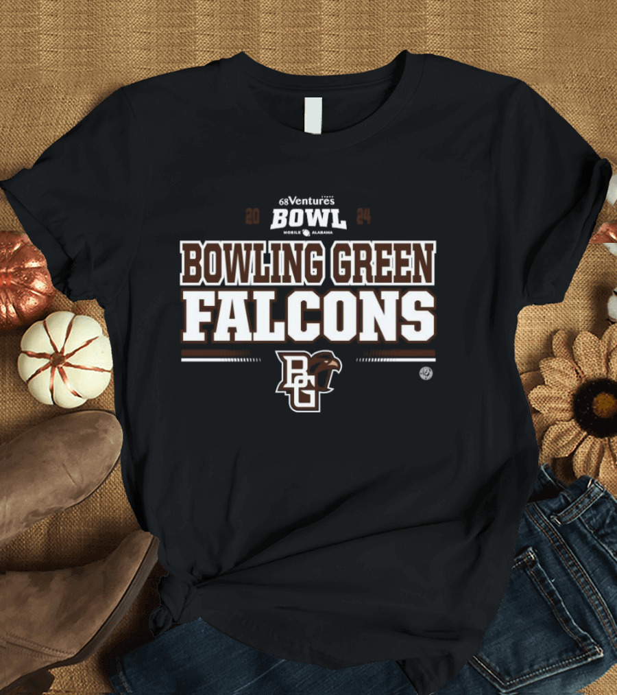 Bowling Green Falcons 2024 68 Ventures Bowl Mobile Alabama T-Shirt