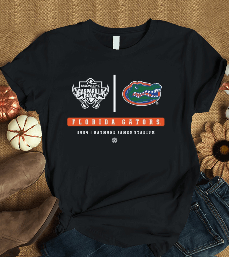 Florida Gators Union Home Mortgage Gasparilla Bowl 2024 Raymond James Stadium Football T-Shirt