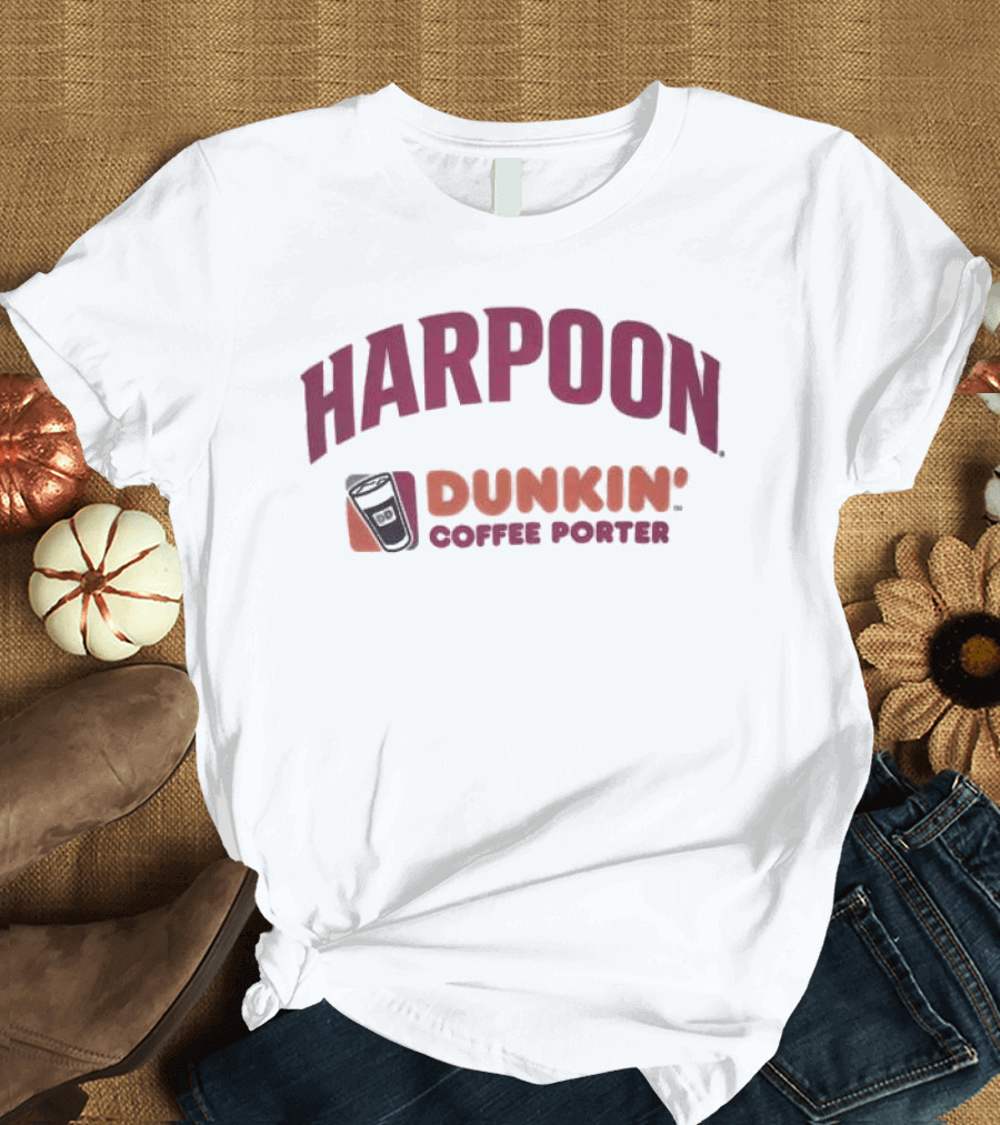 HARPOON Dunkin' Coffee Porter Collaboration T-Shirt