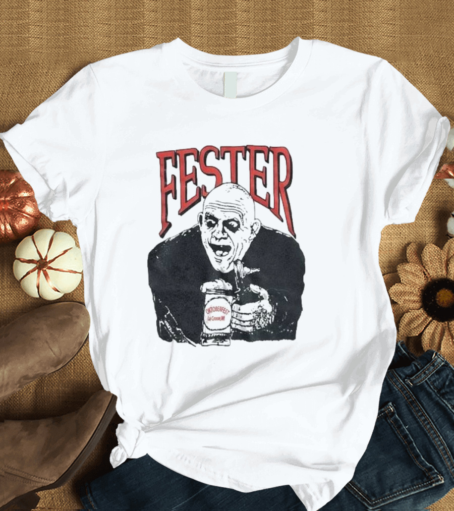 Fester Addams Oktoberfest La Cerveza T-Shirt