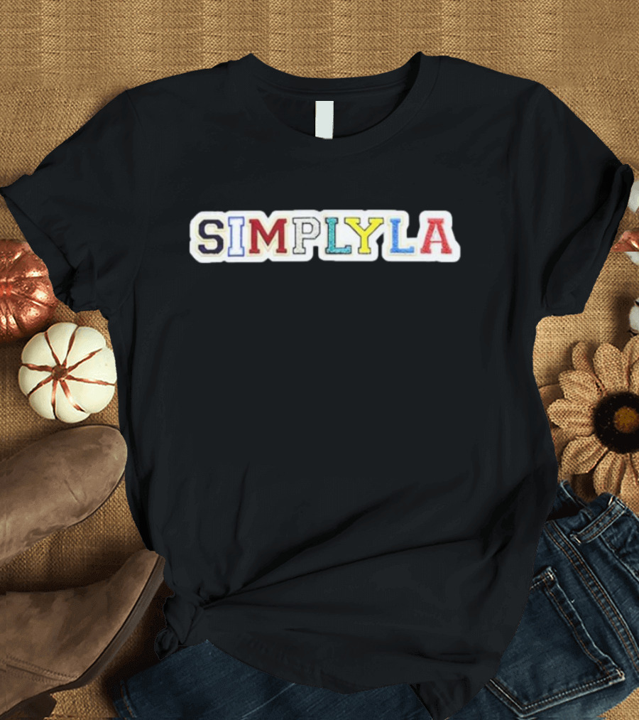 Stokes Simplyla Varsity Multicolor Lettering T-Shirt