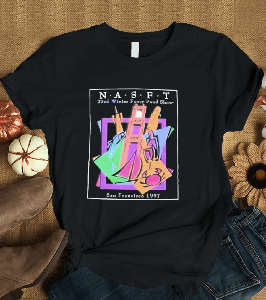 N.A.S.F.T. 22nd Winter Fancy Food Show San Francisco 1997 Black T-Shirt