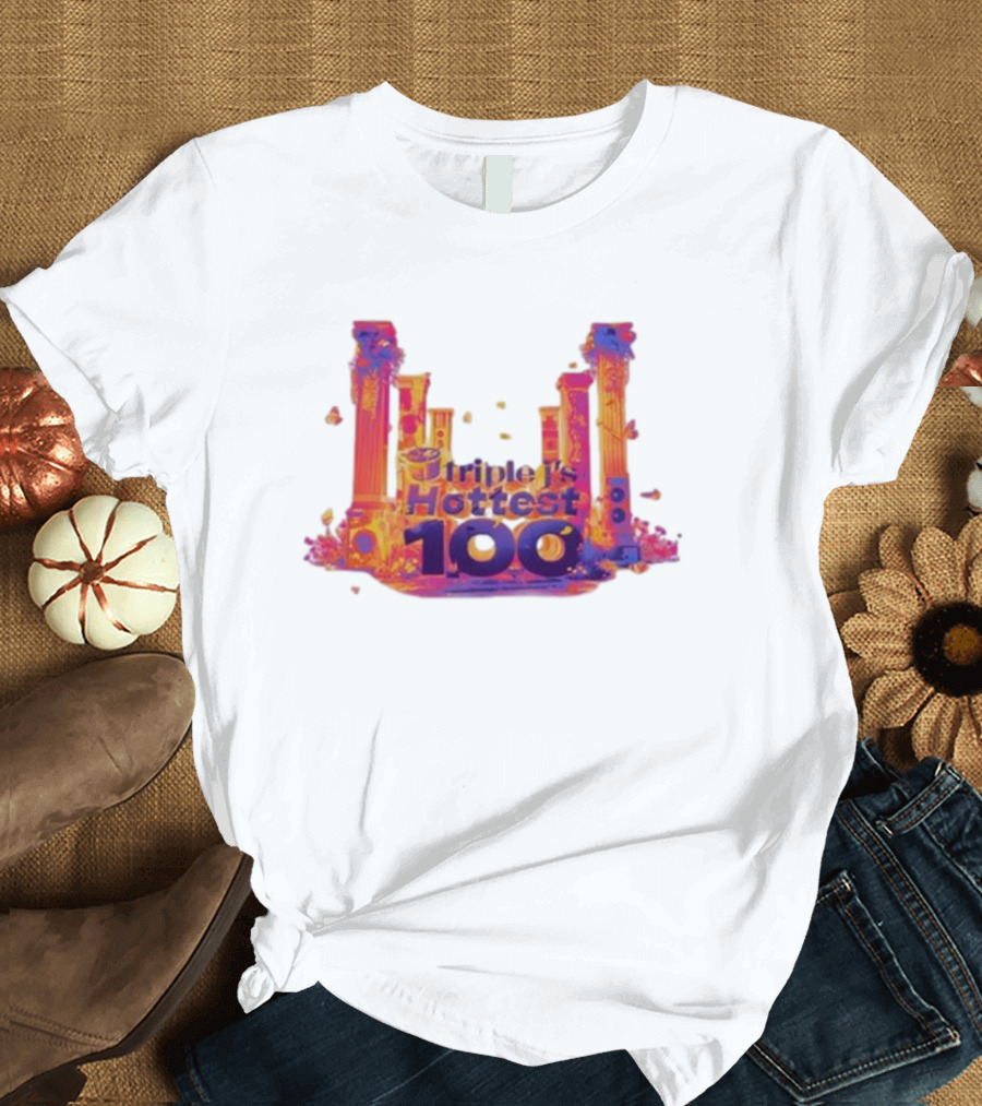 Triple J's Hottest 100 Vibrant Pillars T-Shirt