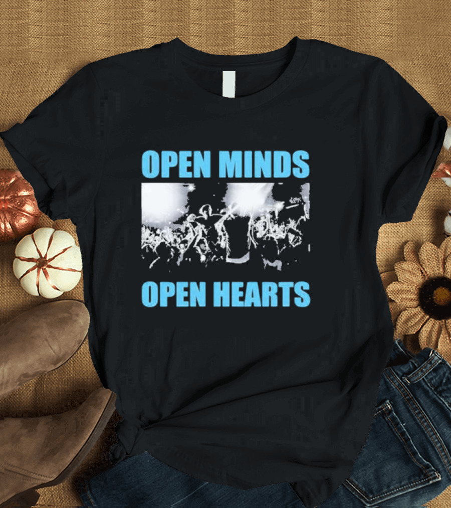 Open Minds Open Hearts Concert Crowd Bane T-Shirt