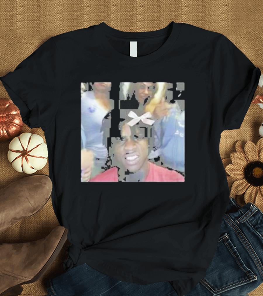Chief Keef Coquette Pixelated Bow Selfie Vibe T-Shirt