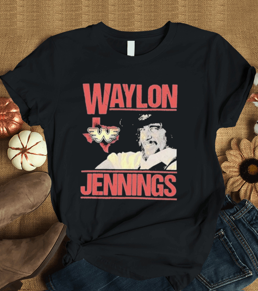 Waylon Jennings Flying W Texas T-Shirt