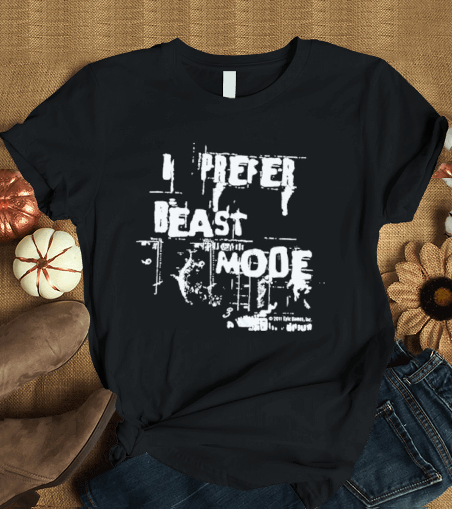 Gears of War 3 I Prefer Beast Mode Epic Games 2011 T-Shirt