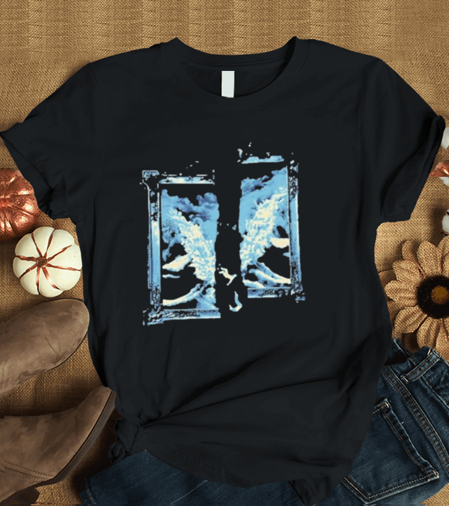 Split Album Landmvrks Blue Ocean Wave Framed Window T-Shirt