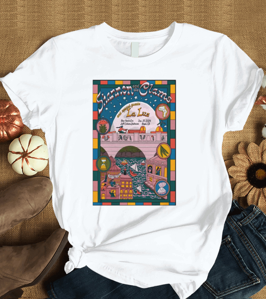 Shannon And The Clams New Year's Eve Featuring La Luz Napa CA Jam Cellars Ballroom Dec 31 T-Shirt