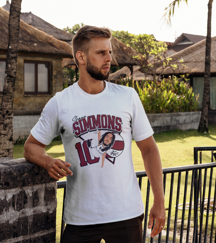 Shawn Simmons Dunking Basketball Number 10 St Joe’s Forward T-Shirt