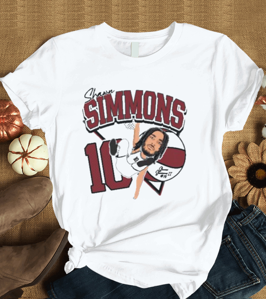 Shawn Simmons Dunking Basketball Number 10 St Joe’s Forward T-Shirt