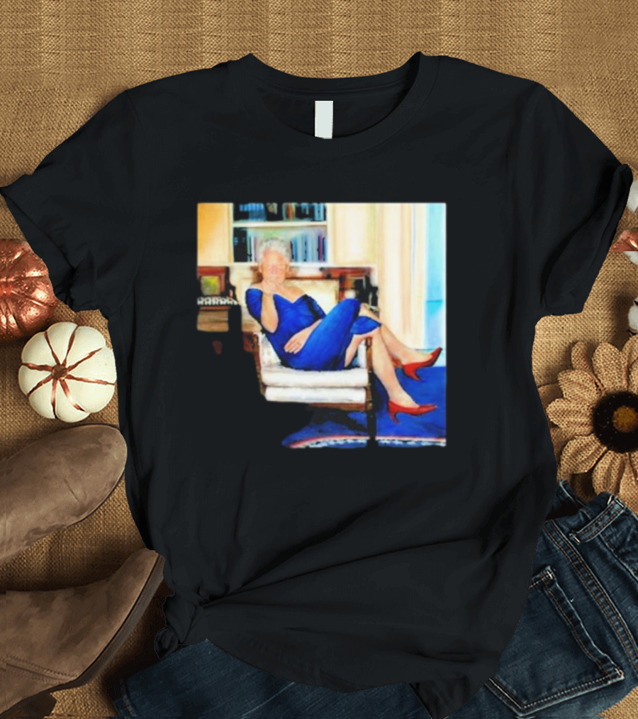 Parsing Bill Clinton Blue Dress Jeffrey Epstein Home T-Shirt