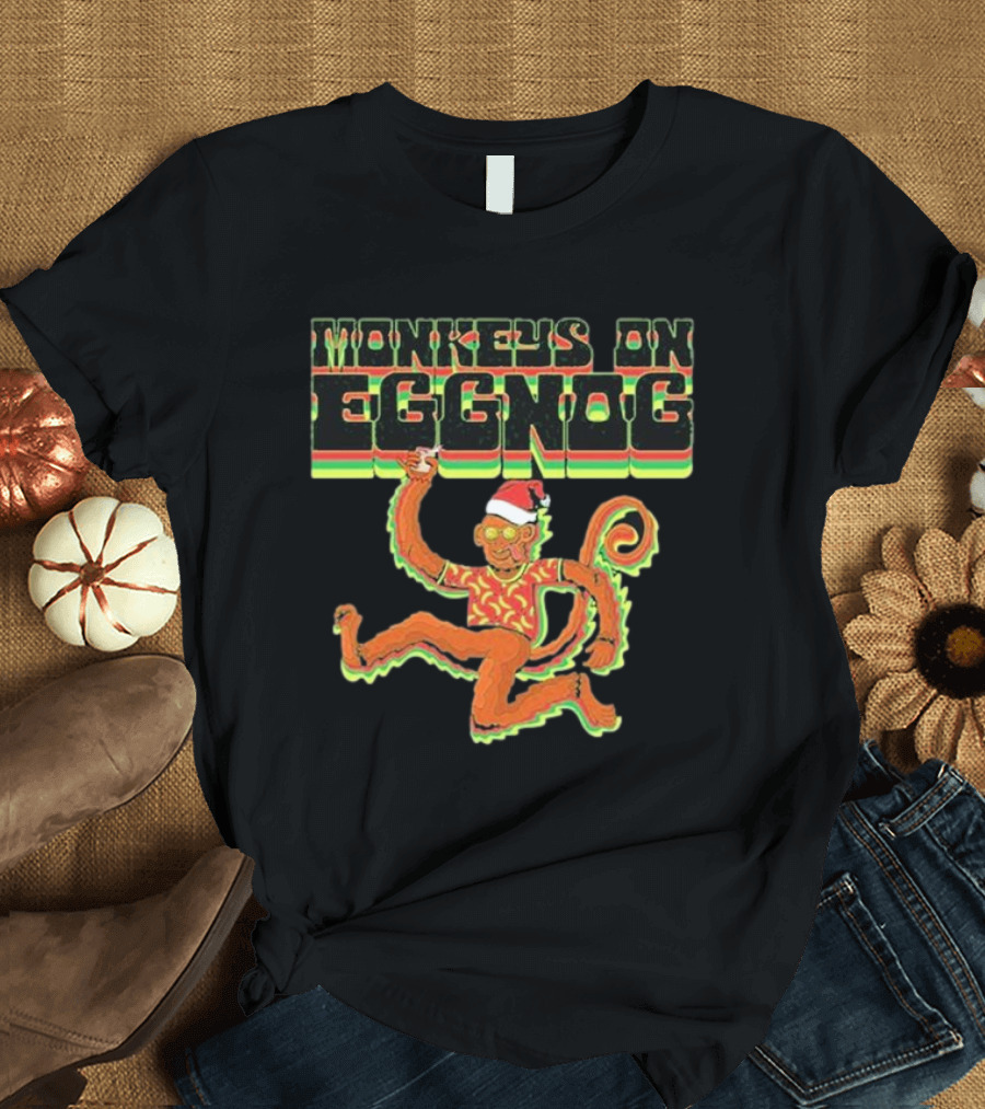 Monkey on Eggnog Moe. Stowe Cider Stowe Vermont Dec 19 and 20 and 21 2024 Show T-Shirt