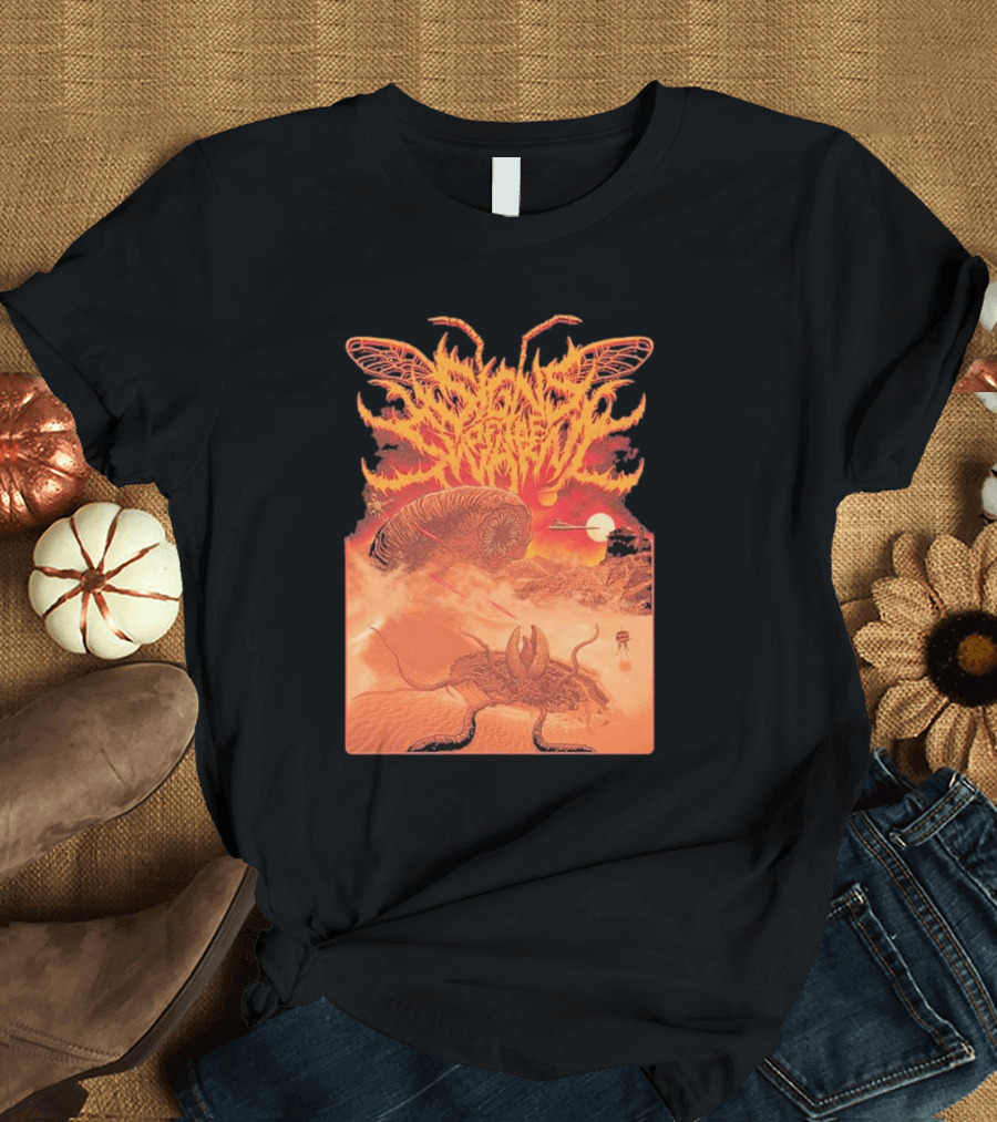 Signs of the Swarm Worm Apocalypse Desert Sunset T-Shirt