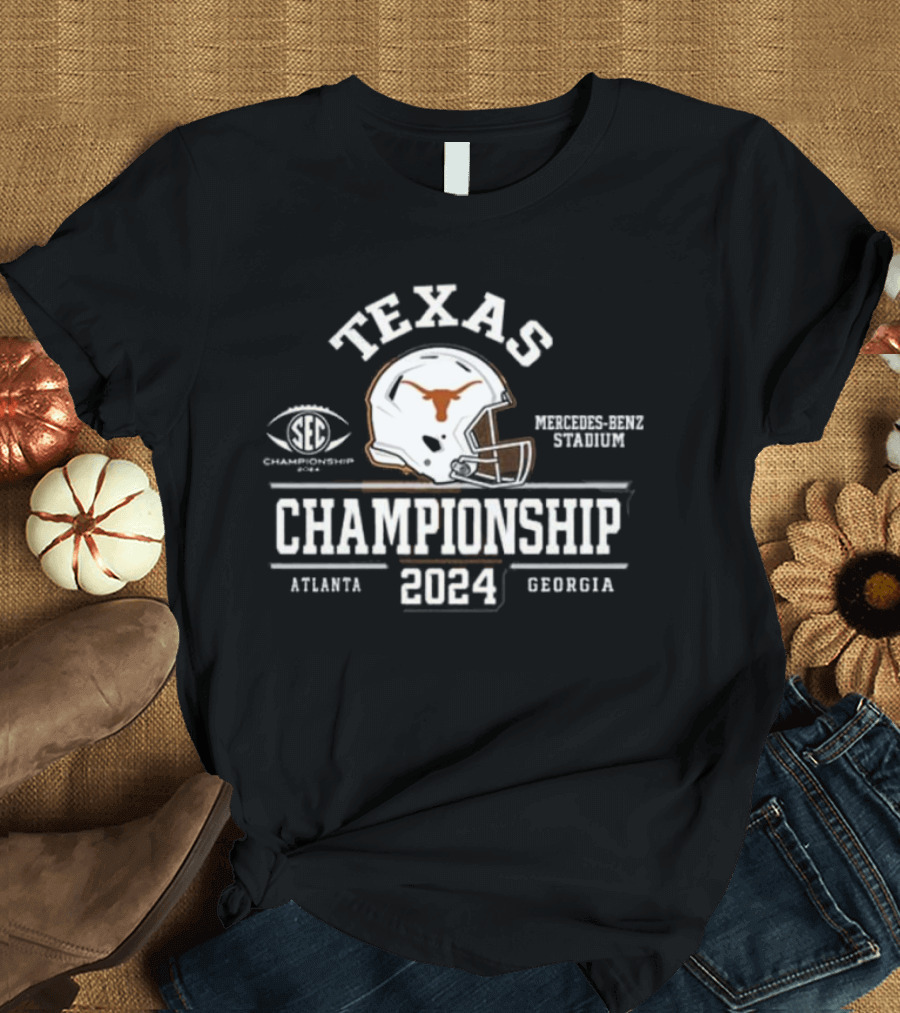 Texas Longhorns SEC Championship 2024 Mercedes-Benz Stadium Atlanta Georgia T-Shirt