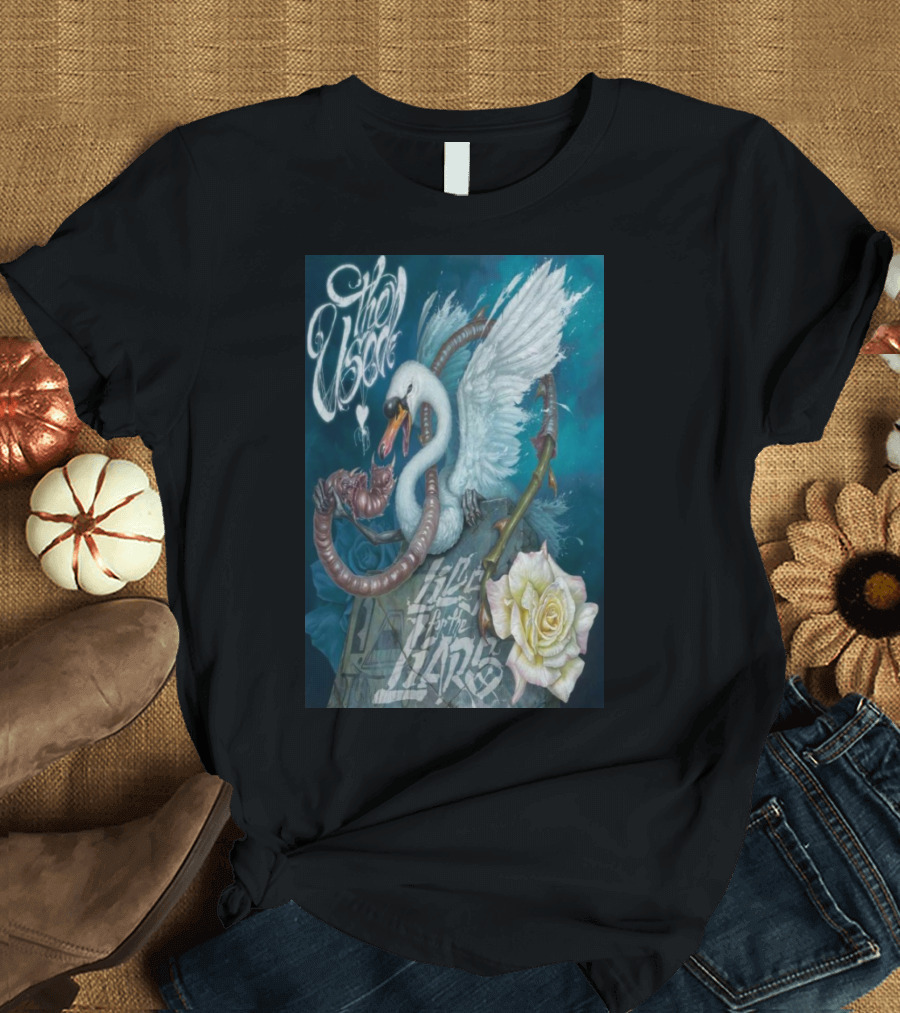 The Used In Love and Death Lies for the Liars 25 Year Anniversary Concert Dec 19 2024 Swan Heart Snake Rose T-Shirt