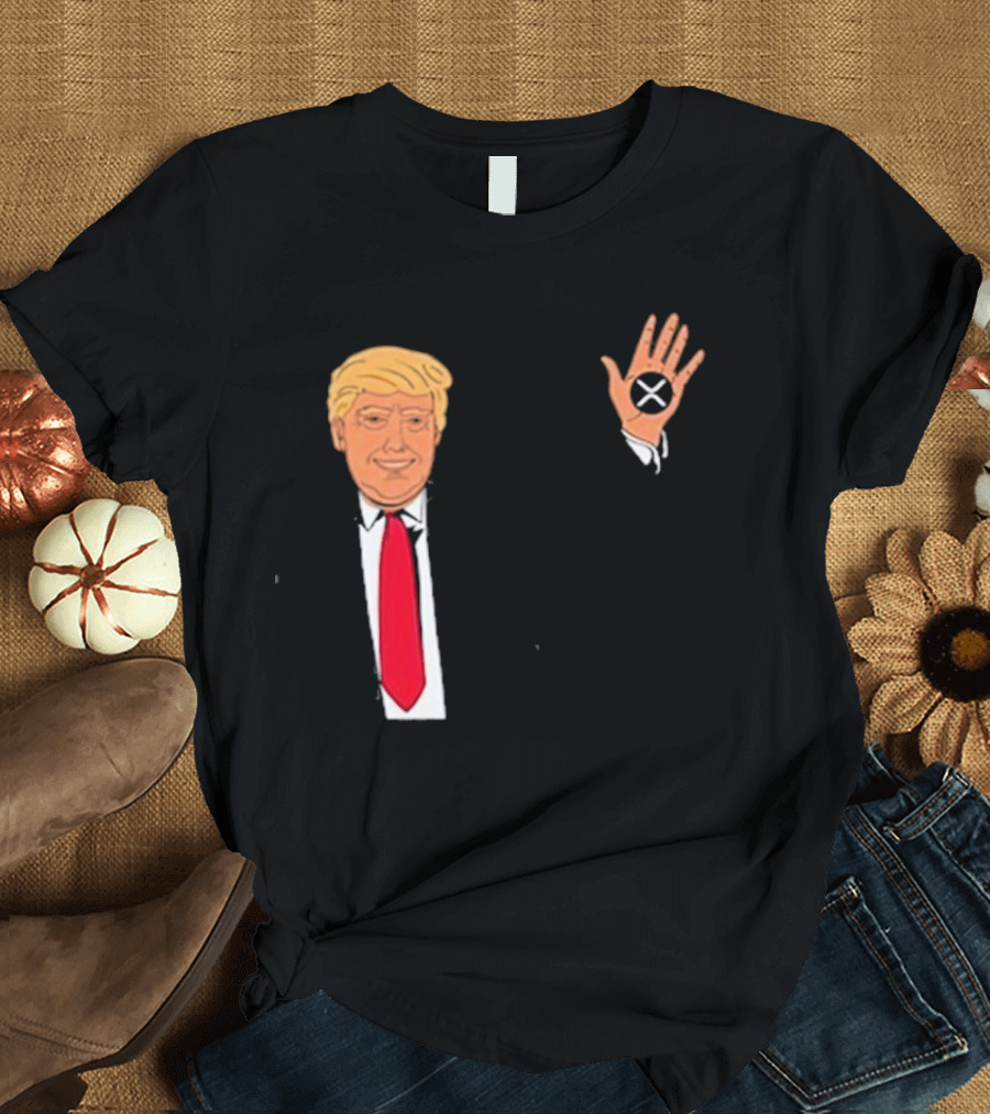 Trump Holding XRP T-Shirt
