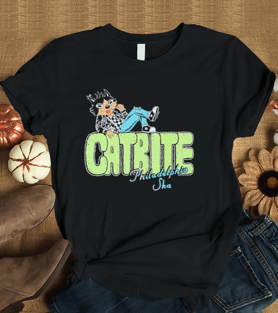 Cool Catbite Philadelphia Ska 2.0 Mineral Wash T-Shirt