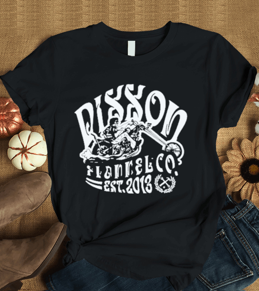 Dixxon Flannel Co 12 Over Est 2013 Motorcycle Rider T-Shirt