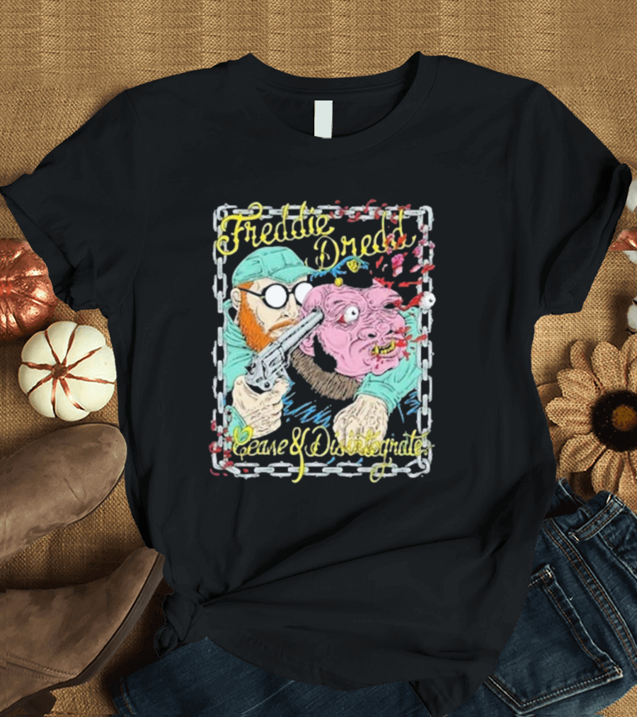 Freddie Dredd Cease and Disintegrate Piggy T-Shirt