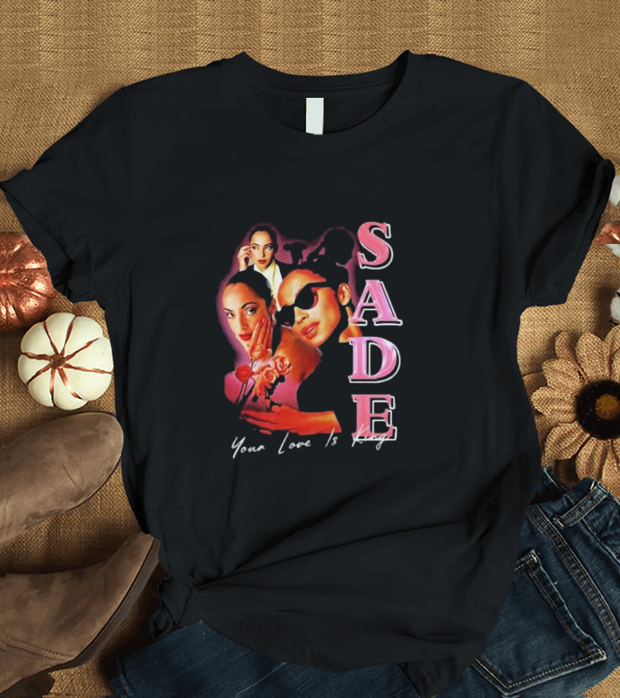 Sade Your Love Is King Homage Deluxe Retro Collage T-Shirt