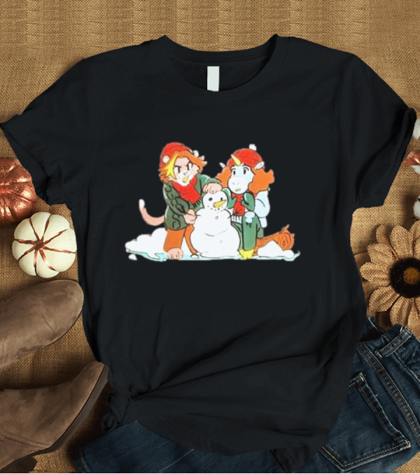 T-Shirt: Furry Grumps Building Snowman Winter T-Shirt Furry Grumps Building Snowman Winter T-Shirt