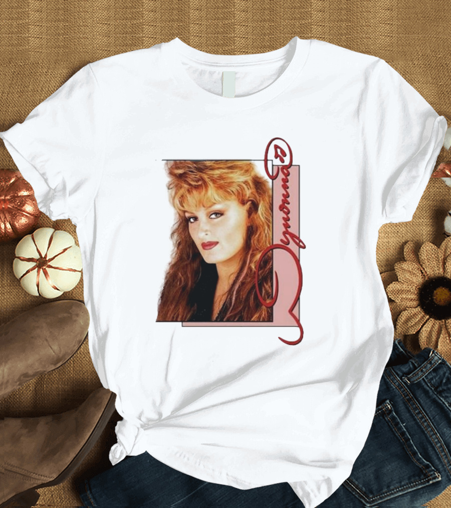 Wynonna 2024 Photo Tour Red Script Long Hair T-Shirt
