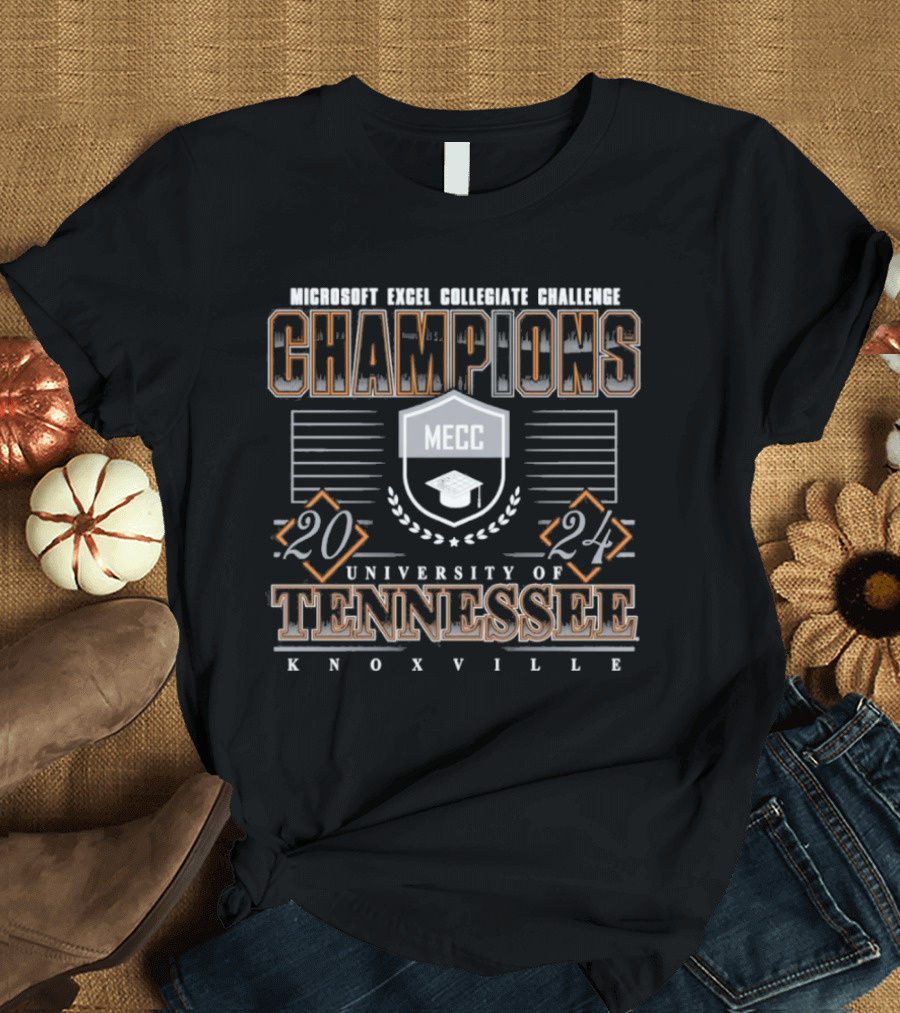 Microsoft Excel Collegiate Challenge 2024 Champions University of Tennessee Knoxville MECC Graduation T-Shirt