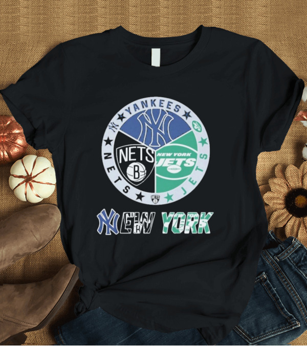 T-Shirt: New York Yankees Nets Jets Yankees Nets Jets T-Shirt New York Yankees Nets Jets Yankees Nets Jets T-Shirt