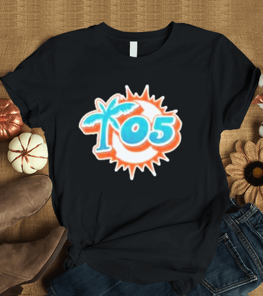 T05 Treeofive Tree O Five Miami Dolphins Retro Zip Up T-Shirt