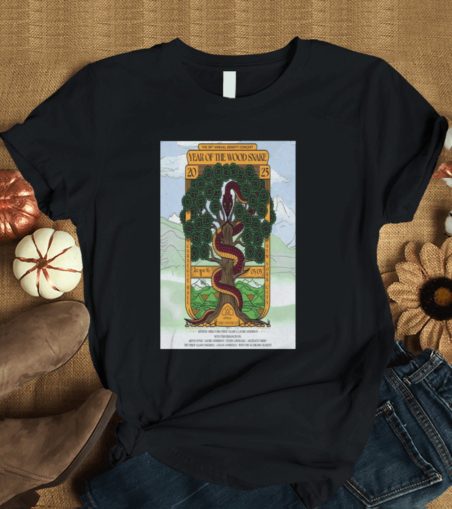 The 38th Annual Benefit Concert Year of the Wood Snake Tibet House US Carnegie Hall NYC March 3 2025 T-Shirt
