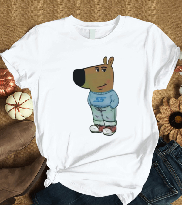 T-Shirt: Chill Guy Dog Williams Racing 55 Cartoon T-Shirt Chill Guy Dog Williams Racing 55 Cartoon T-Shirt