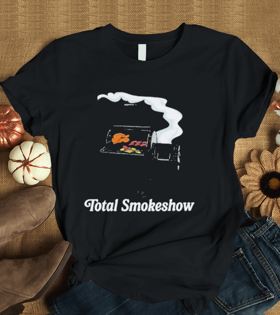 Middle Class Fancy Total Smokeshow Grill with Smoking BBQ T-Shirt