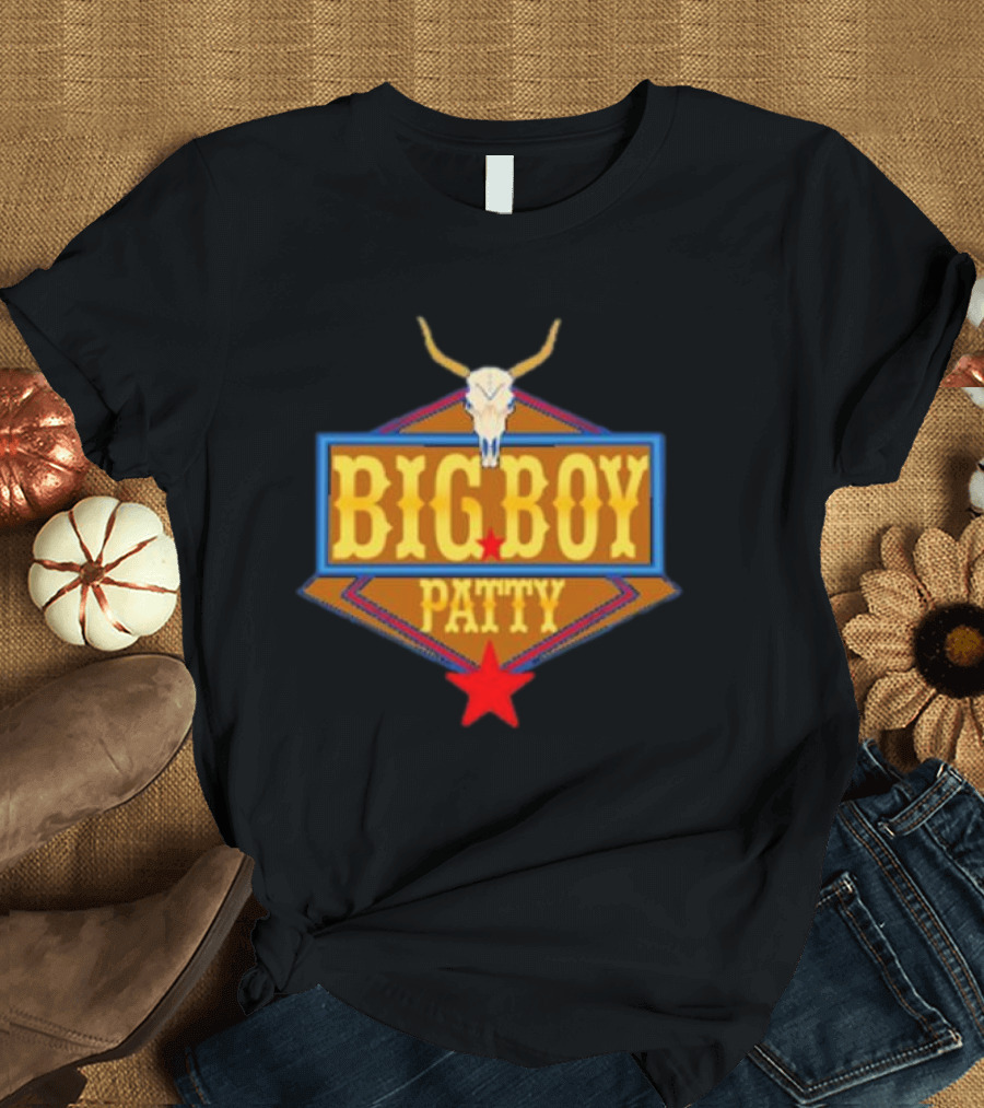 BIG BOY PATTY Texas Longhorn Cowboy Star T-Shirt