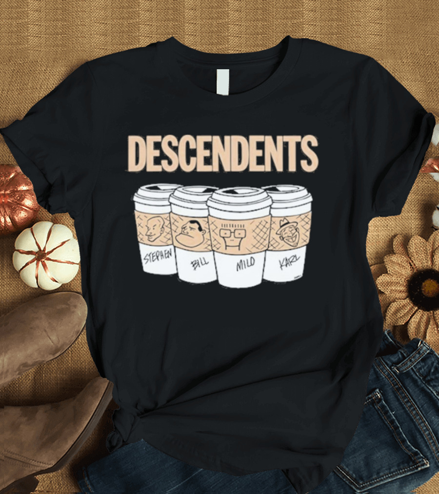 DESCENDENTS World Tour European 2024 Milo Coffee Cup Stephen Bill Karl T-Shirt