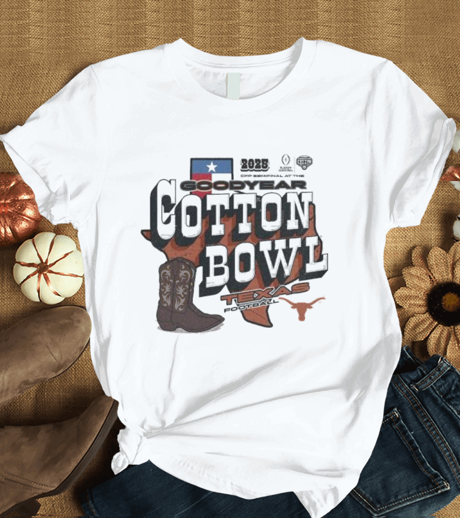 College Football Playoff 2025 Goodyear Cotton Bowl Texas Football Classic Bound T-Shirt
