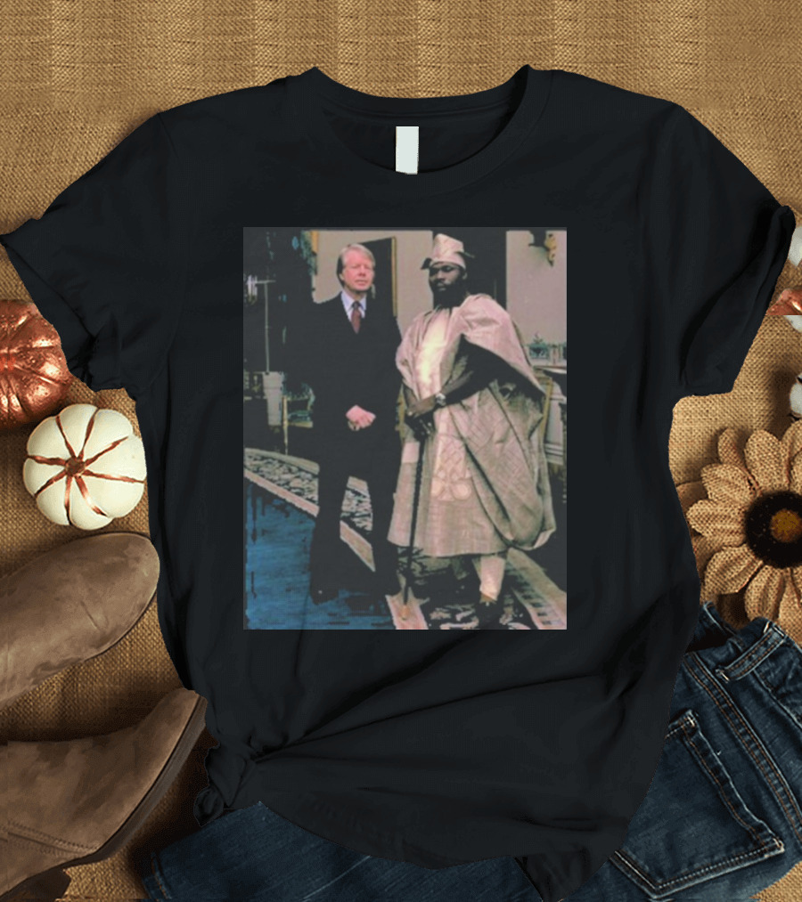 Jimmy Carter Meeting with Nigerian President Traditional Attire Photograph T-Shirt