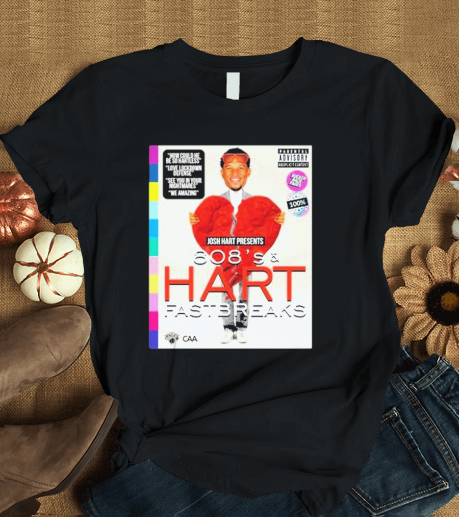 Josh Hart Presents 808’s and Hart Fastbreaks Love Lockdown Defense Featuring Famous Quotes and Iconic Concept T-Shirt