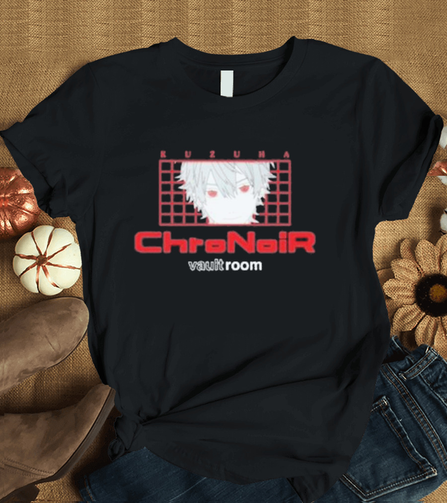 Kuzuha ChroNoiR Vaultroom Anime Character Grid T-Shirt