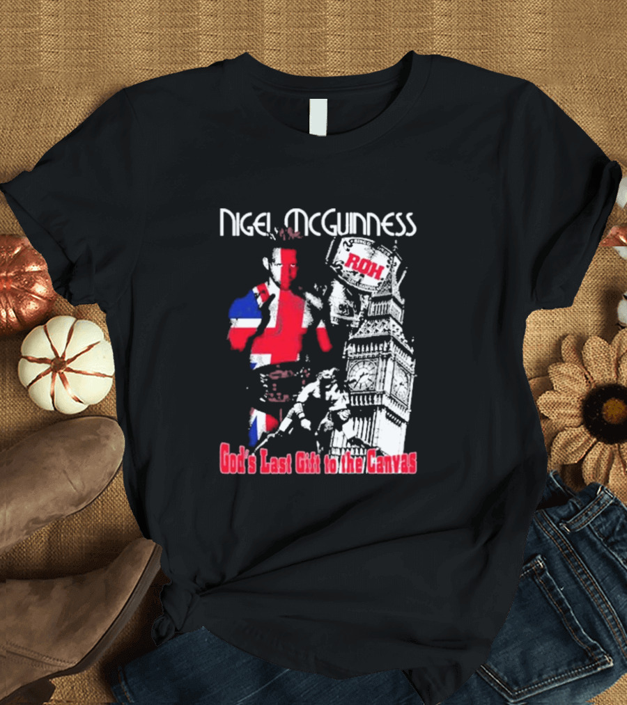 Nigel McGuinness ROH God's Last Gift to the Canvas Union Jack Big Ben T-Shirt