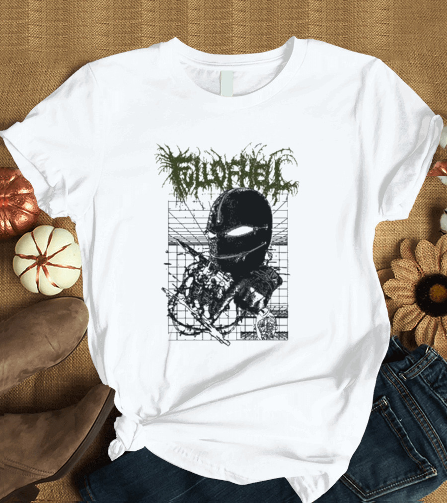 Full Of Hell Zipper Mask Brutal T-Shirt