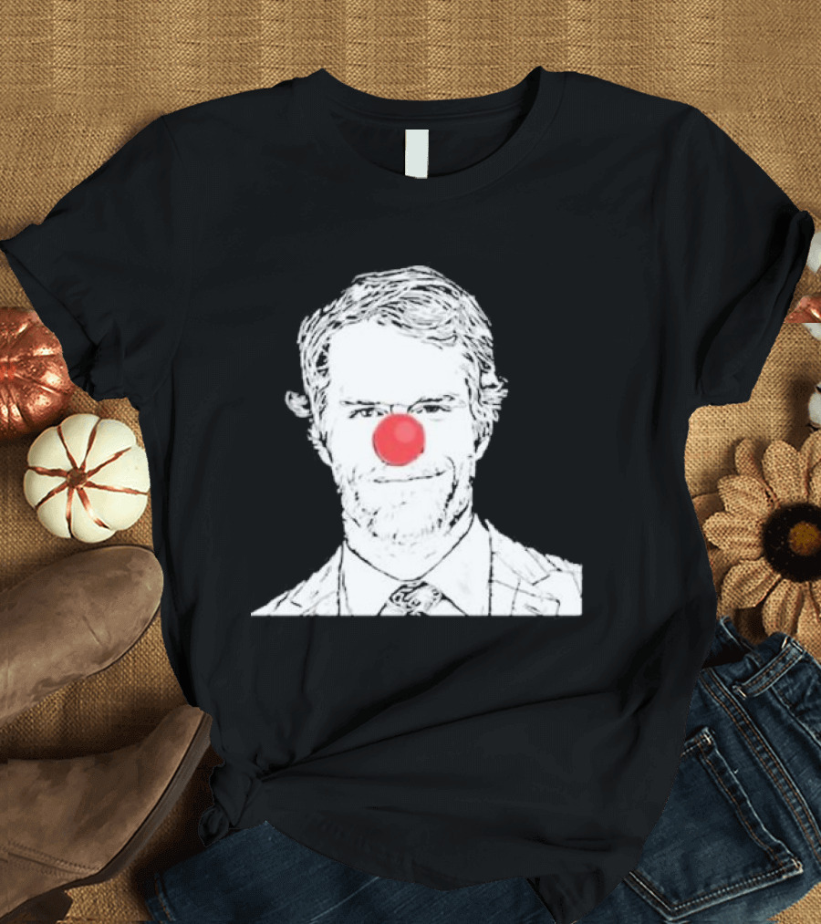 Bleed Philly Greg Olsen Clown Portrait with Red Nose T-Shirt